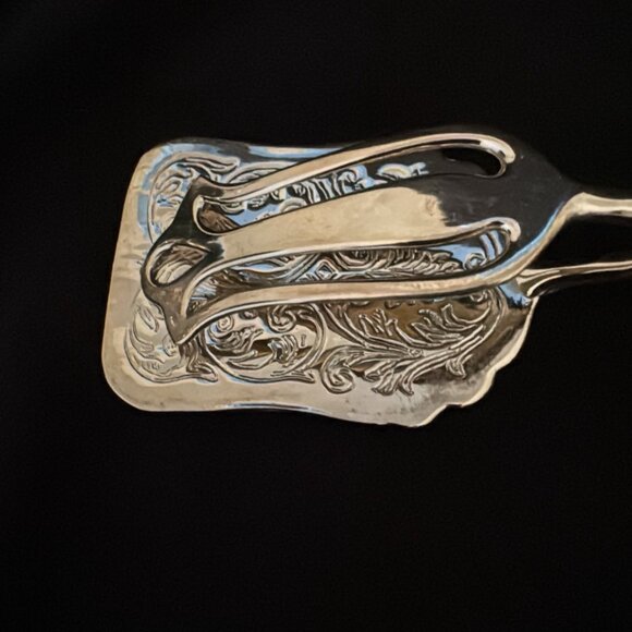 Vintage Silverplate Tea Set: Tray, Creamer, Sugar Bowl, Fork: E.P. Copper Canada - Picture 6 of 10